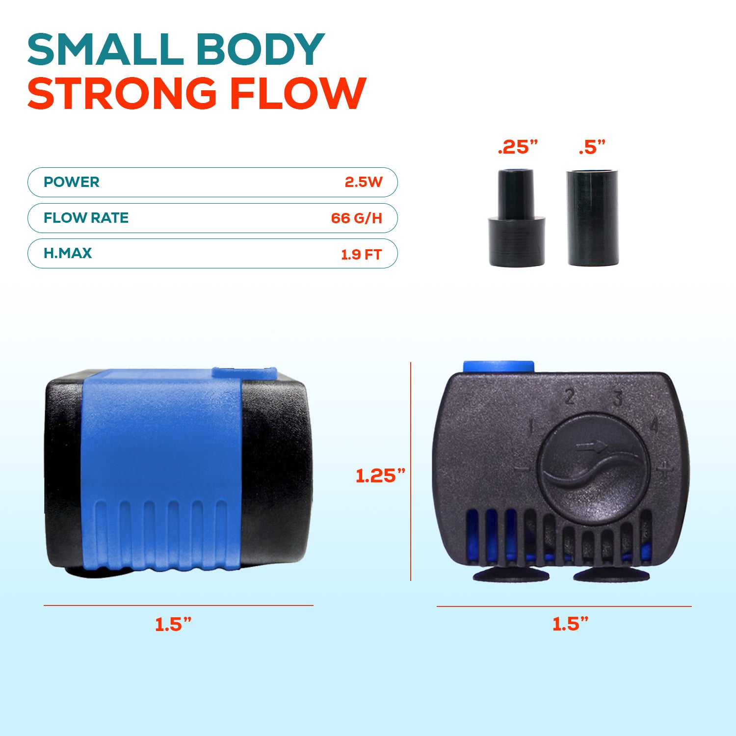 Aqua Dream 60 GPH Water Pump Adjustable Submersible Powerhead