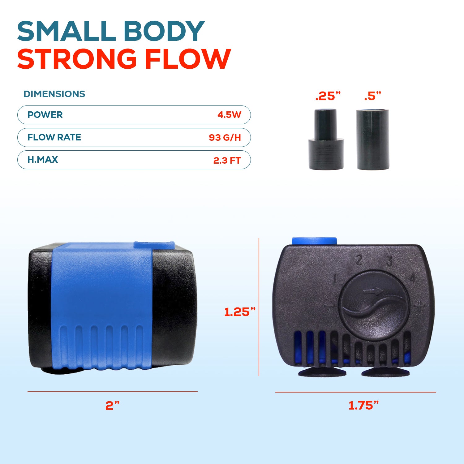 Aqua Dream 90 GPH 可调式潜水泵水族箱动力头