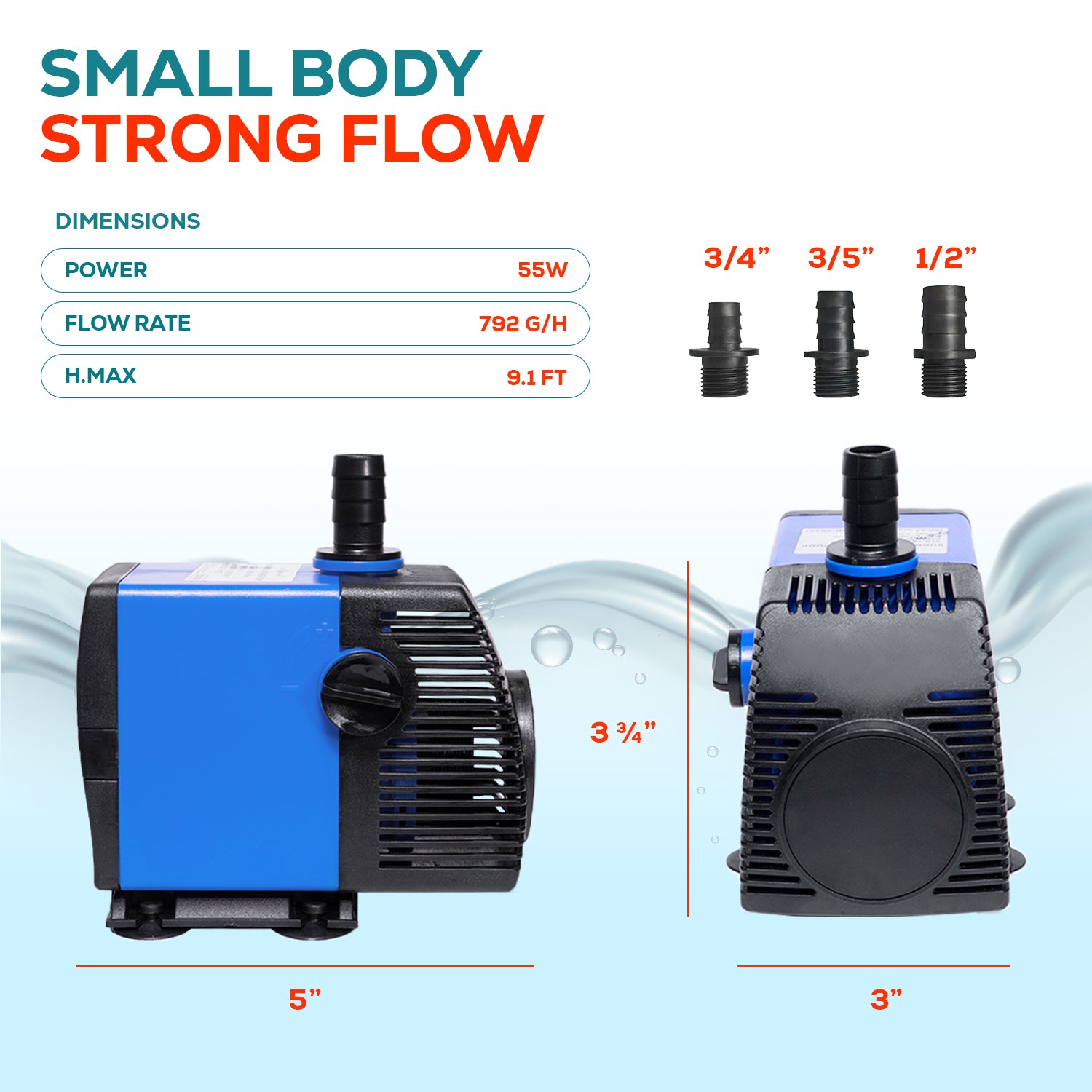 Pompe Submersible DC Mini moteur sans balais silencieux pour piscines Pompe Submersible DC Mini moteur sans balais silencieux pour piscines