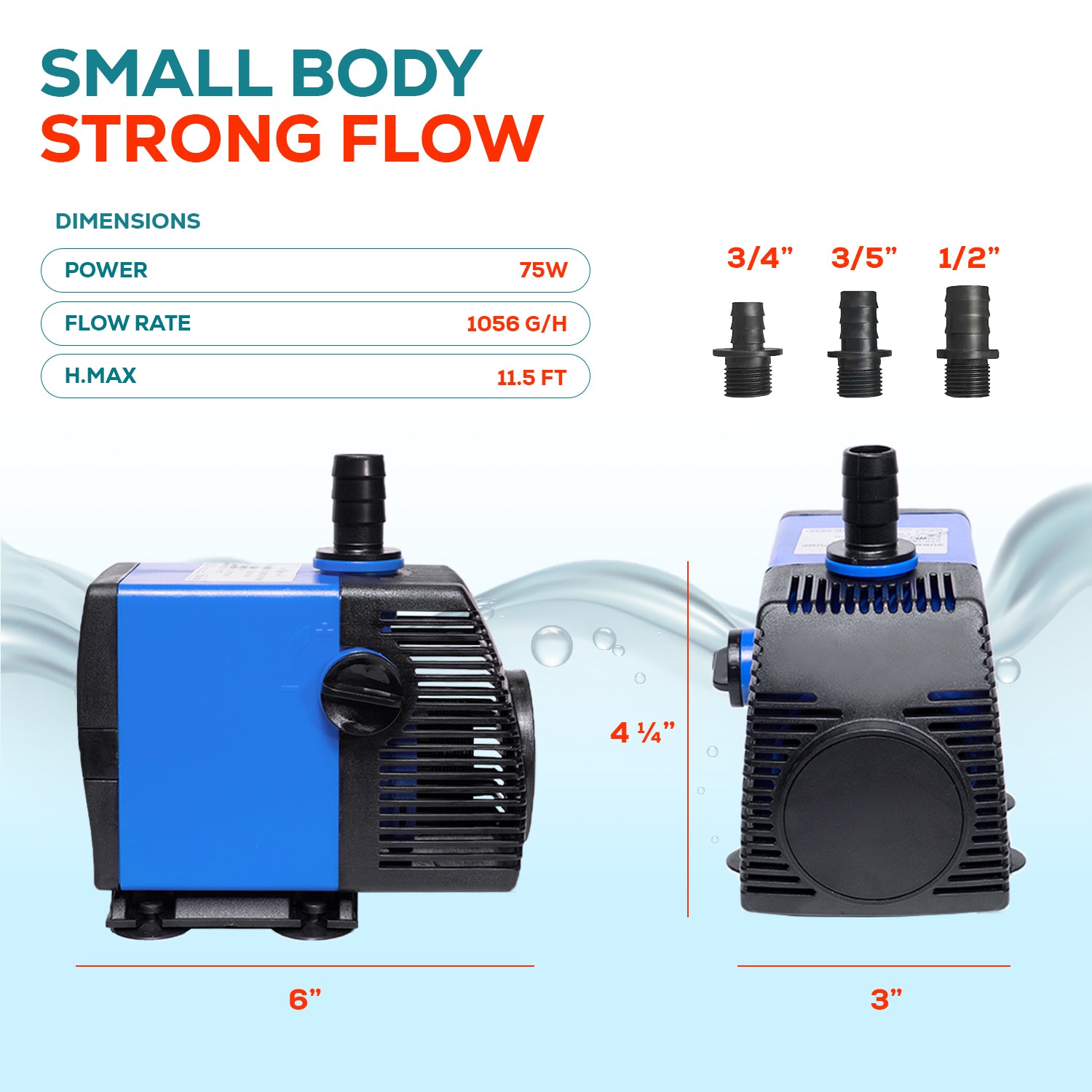 Aqua Dream 1060 GPH 可调式潜水泵