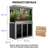 Aqua Dream 145 Gallon Tempered Glass Aquarium Silver Edition