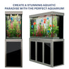 Aqua Dream 145 Gallon Tempered Glass Aquarium Silver Edition