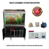 Aqua Dream 145 Gallon Tempered Glass Aquarium Silver Edition