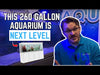 250 gallon rimless aquarium with stand