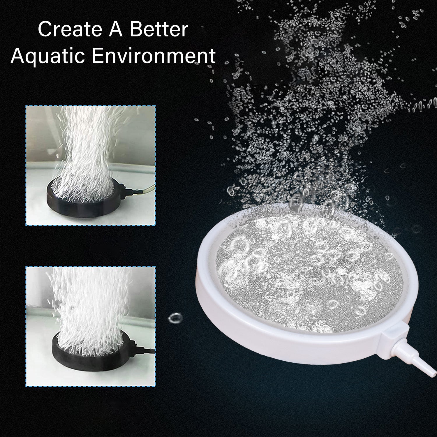 Air Stone 5 Inch Disc Diffuser in White for Fish Tank Aquarium Air Pump
