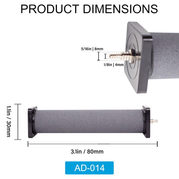 Column Diffuser Air Stone 3.1 Inch Column Diffuser for Fish Tank Aquarium Air Pump