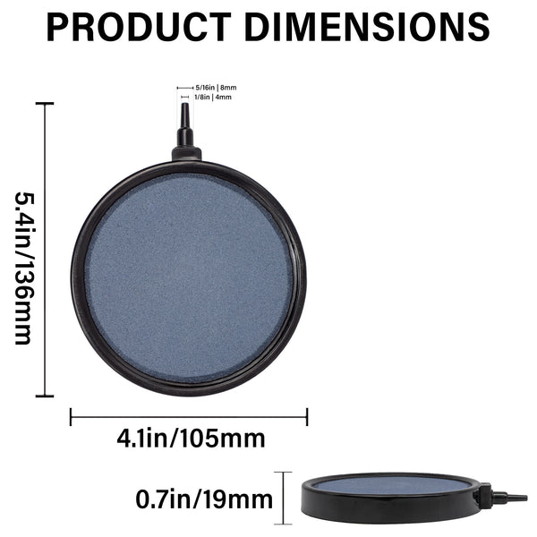 Air Stone 4 Inch Disc Diffuser for Fish Tank Aquarium Air Pump