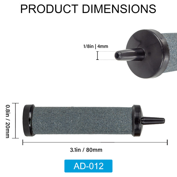Column Diffuser Air Stone 3.1 Inch Column Diffuser for Fish Tank Aquarium Air Pump One