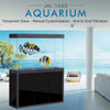 Aqua Dream 175 Gallon Tempered Glass Aquarium Black