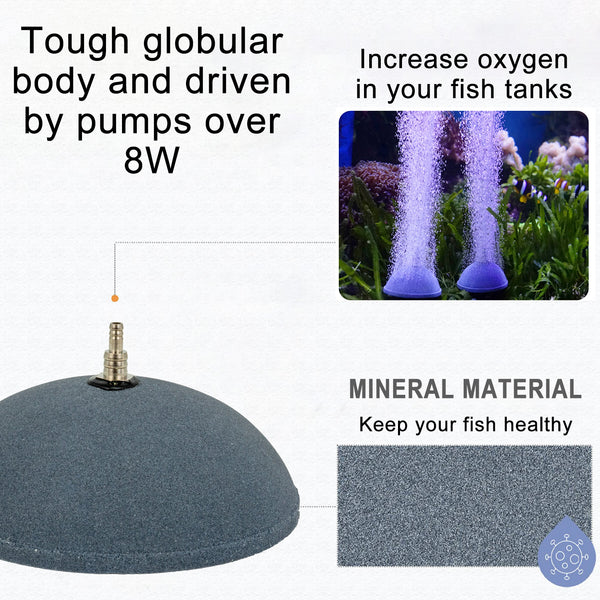 air pump in planted aquarium Dome Air Stone for Fish Tank: 3.9" Diffuser Guide