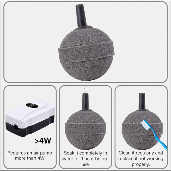 planted tank air stone Air Stone Ball Diffuser: Aquarium Air Pump Performance Boost