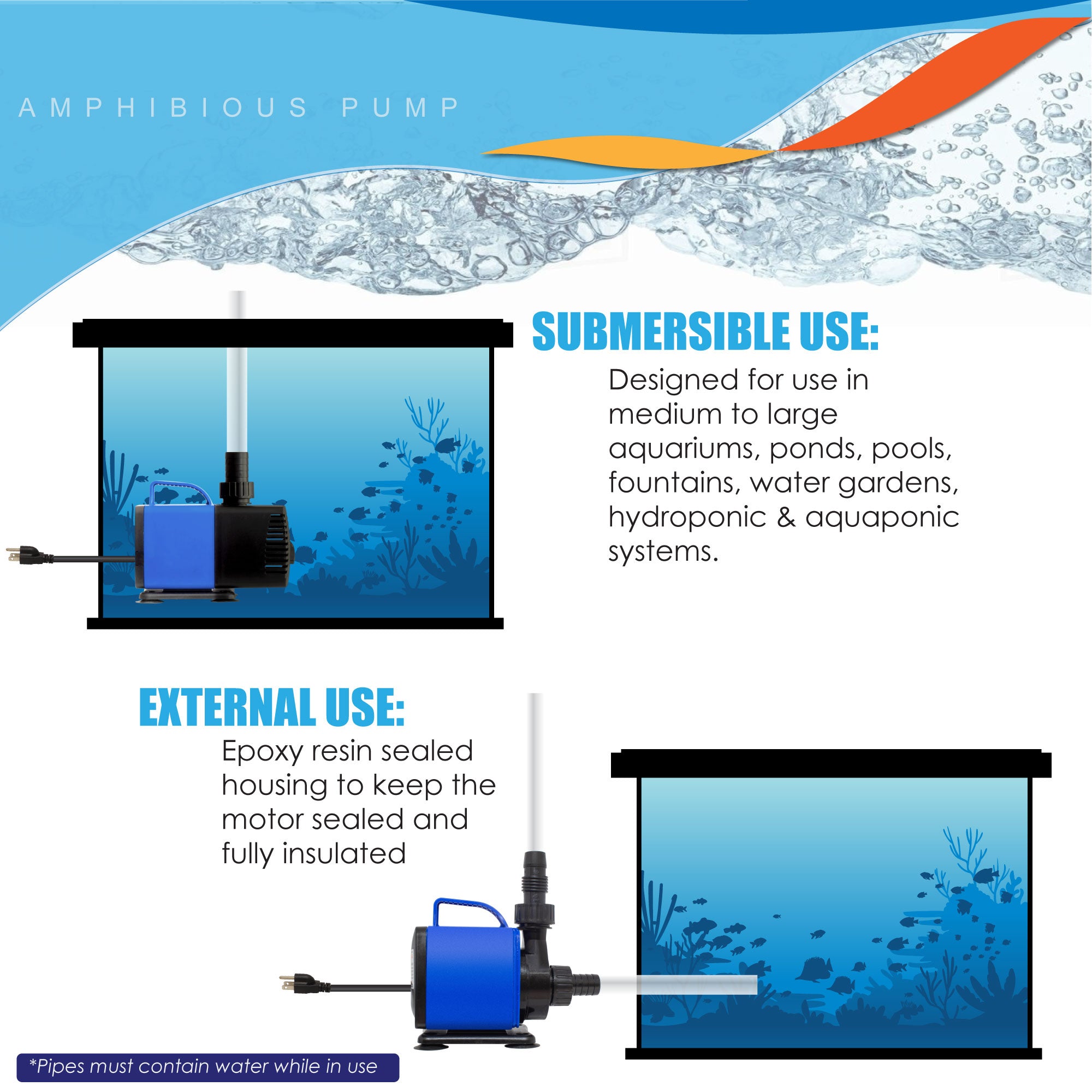 Submersible Use External Use