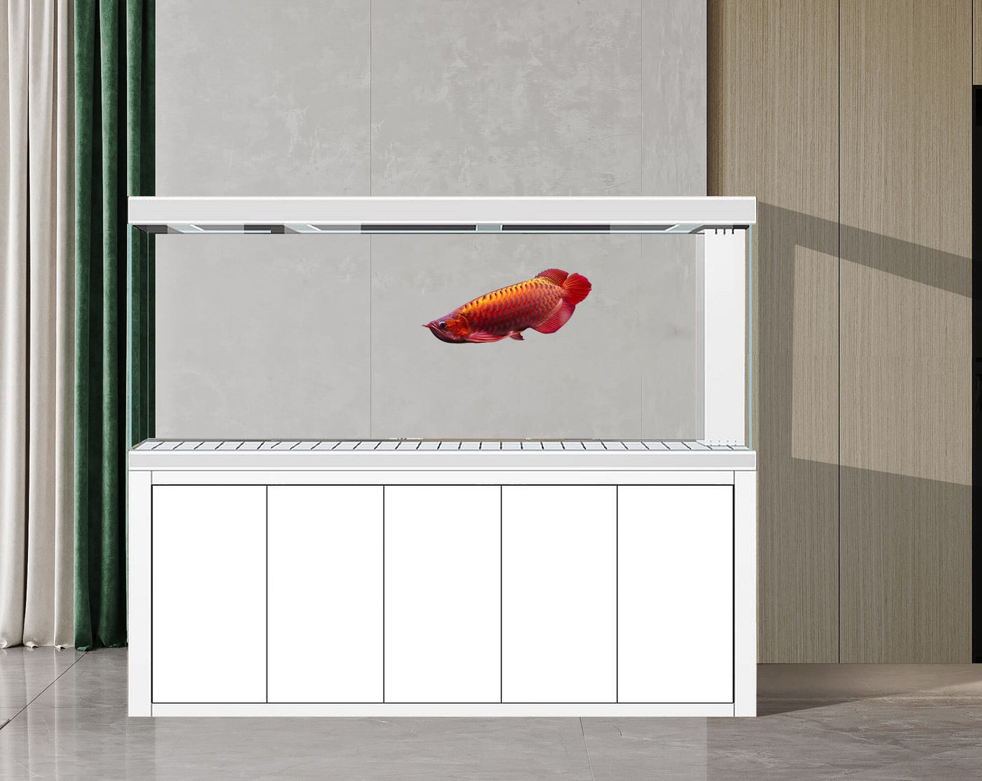 Aqua Dream Tempered Glass Aquarium 400 Gallon Fish Tank Complete Set W