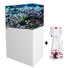 115 Gallon Coral Reef Aquarium Ultra Clear Glass Tank & Built in Sump All White
